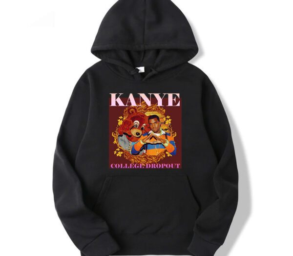 Kanye College Dropout Black Hoodie