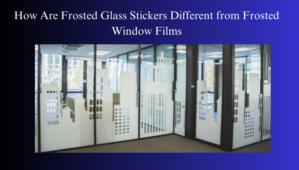 Frosted glass sticker