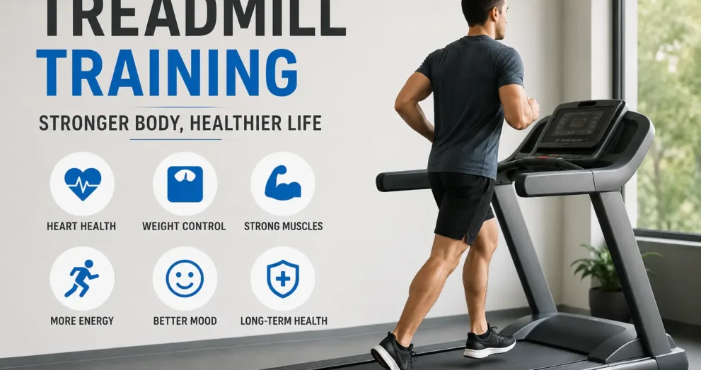 Life Fitness Treadmill training supporting long-term health, heart fitness, muscle strength, energy levels, and daily wellness through regular exercise
