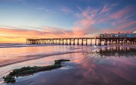 Visitors enjoying a safe stay at Cocoa Beach motels at night
