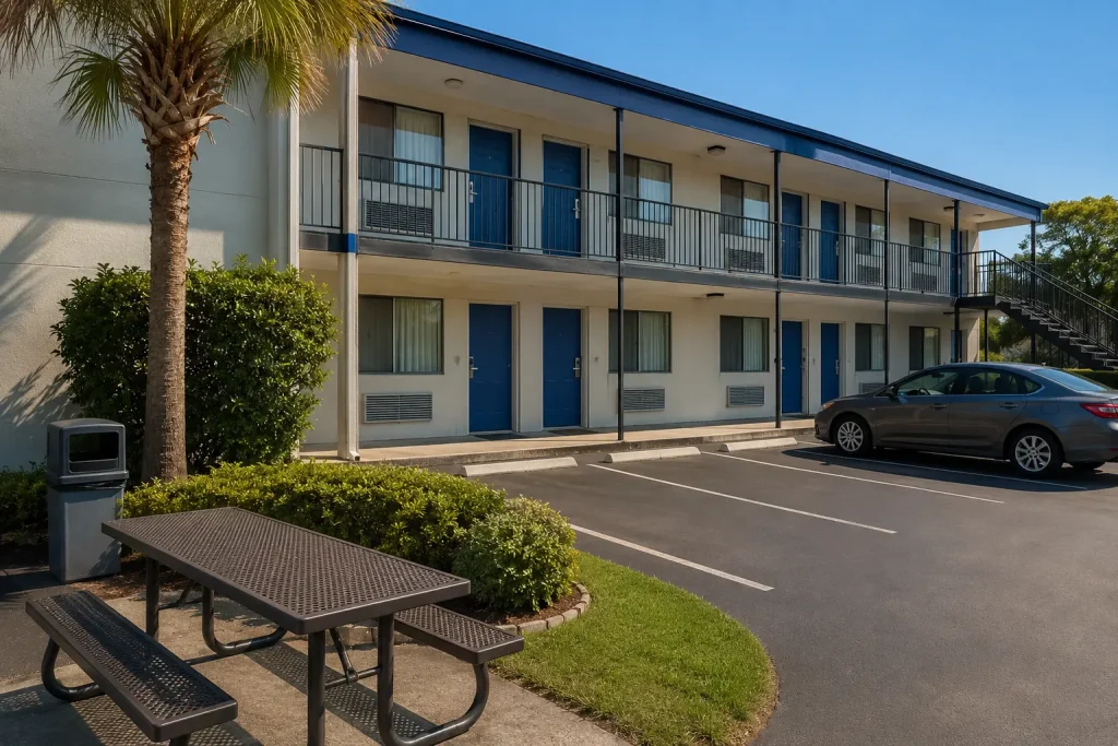 Affordable Motels Cocoa for long-term travel with comfortable weekly stay accommodations near beaches and major attractions.