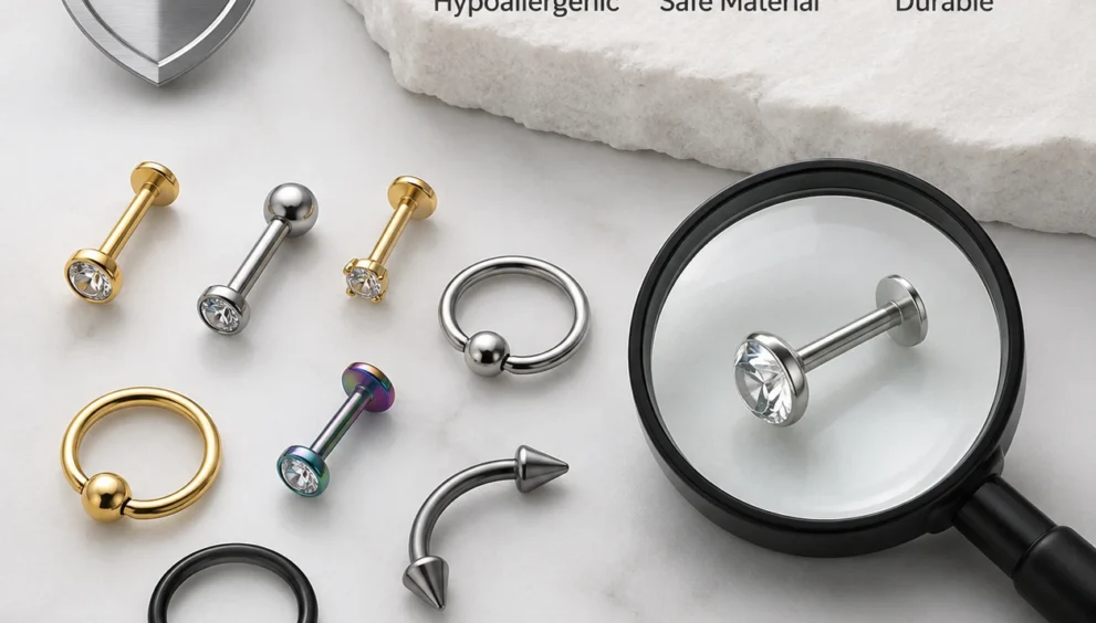 Best places to buy safe conch piercing jewelry in the USA with quality titanium, gold, and hypoallergenic cartilage jewelry options.