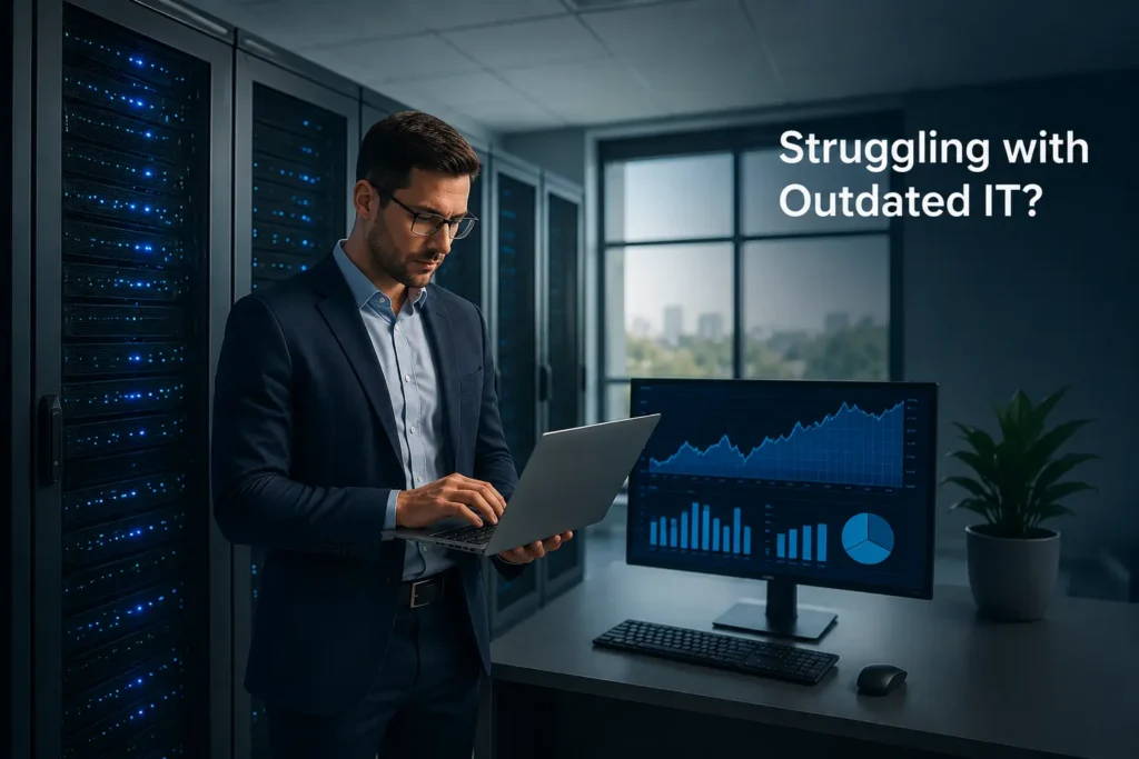 IT business solutions improve modern IT infrastructure with secure servers, cloud technology, and business analytics.