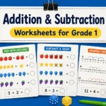 Grade 1 Addition and Subtraction Worksheet for Kids to Solve
