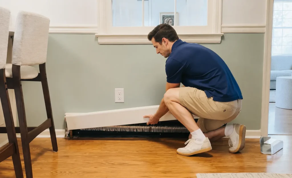 how to clean baseboard heaters step by step