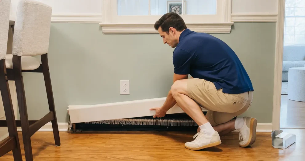 how to clean baseboard heaters step by step