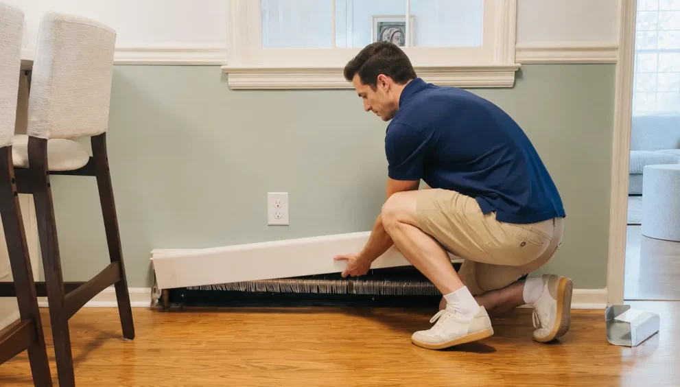 how to clean baseboard heaters step by step