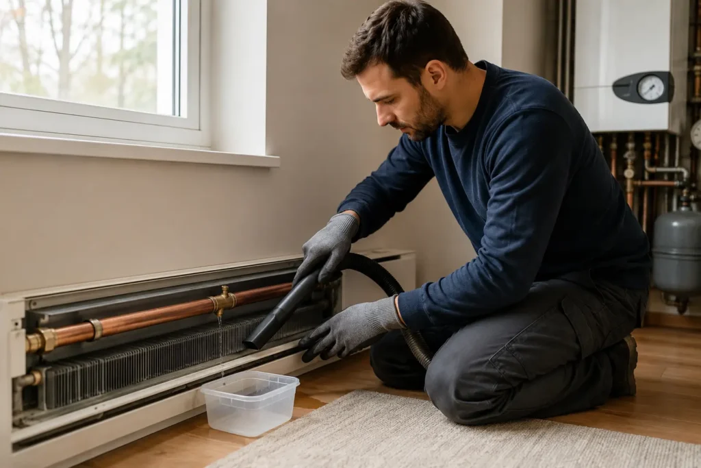 hydronic-baseboard-heater-cleaning-guide-bleed-valve-icon