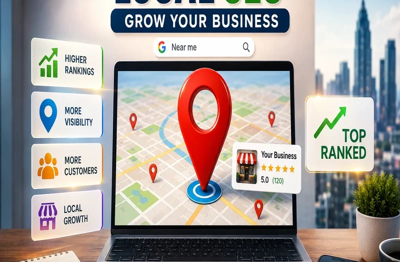 Local SEO service strategy helping a small business rank in Google Maps