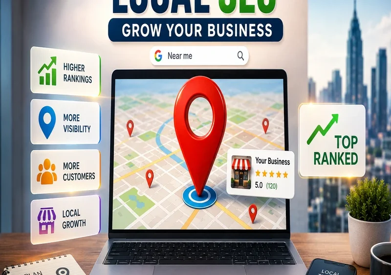 Local SEO service strategy helping a small business rank in Google Maps
