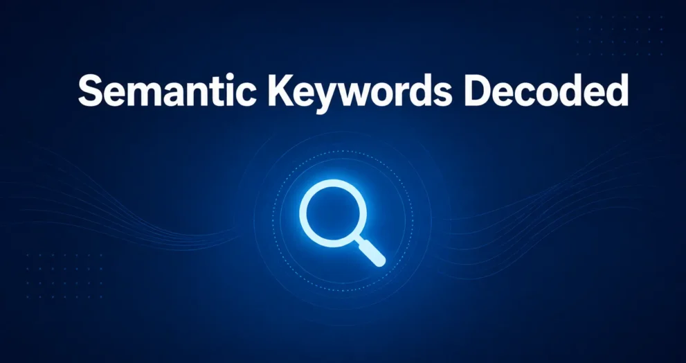 Semantic keywords strategy for topical authority in AI Overviews.