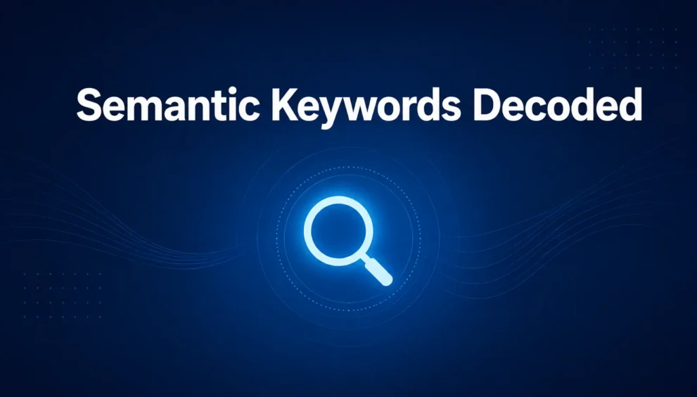 Semantic keywords strategy for topical authority in AI Overviews.